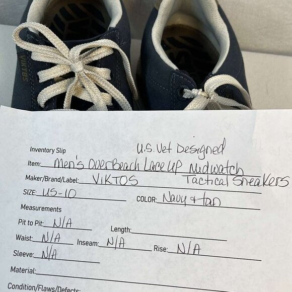 VIKTOS Overbeach Low Midwatch Shoes Mens Size 10 Blue Tactical Sneakers  ****EUC